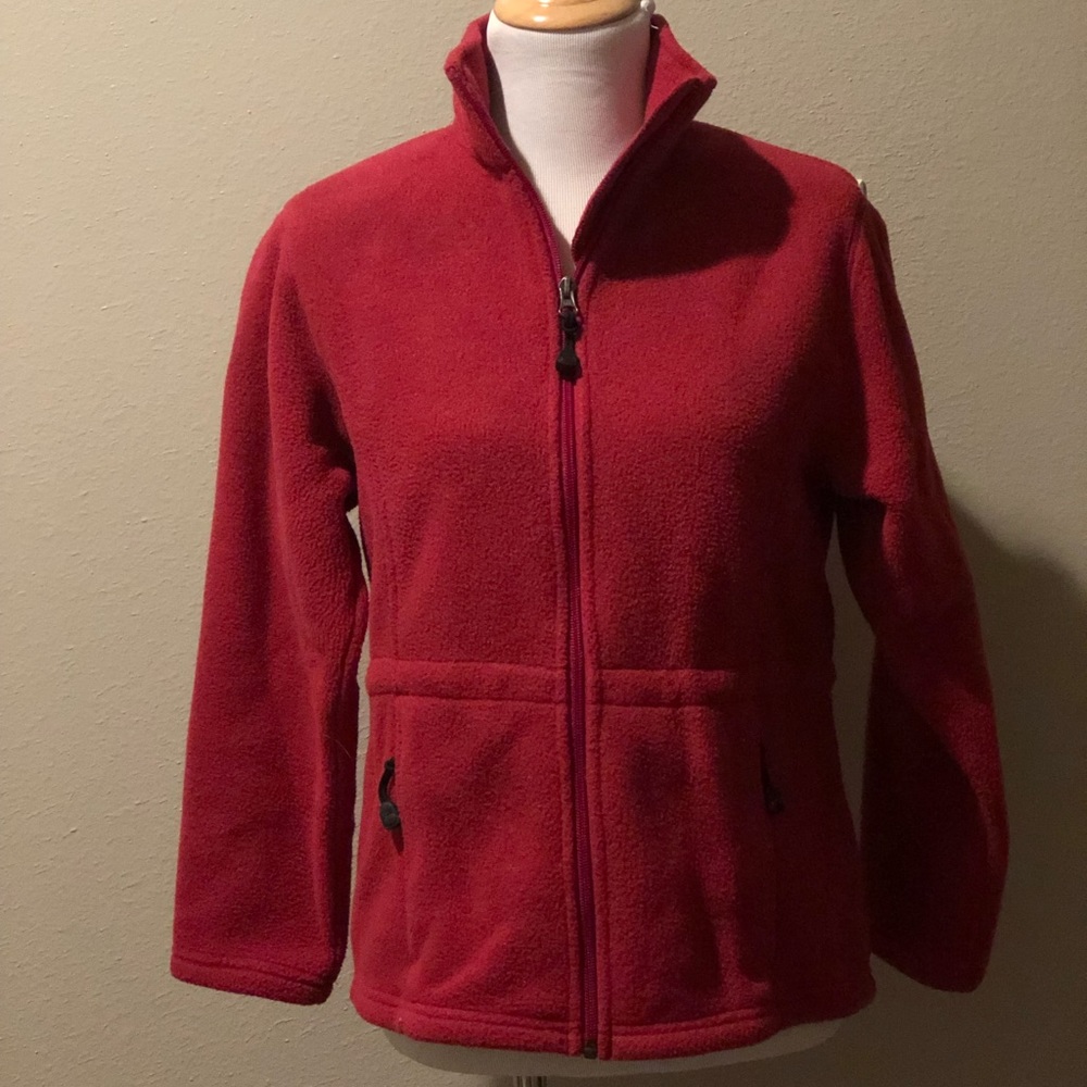 Women’s L.L. Bean Zip-Up Red Fleece (S Petite)